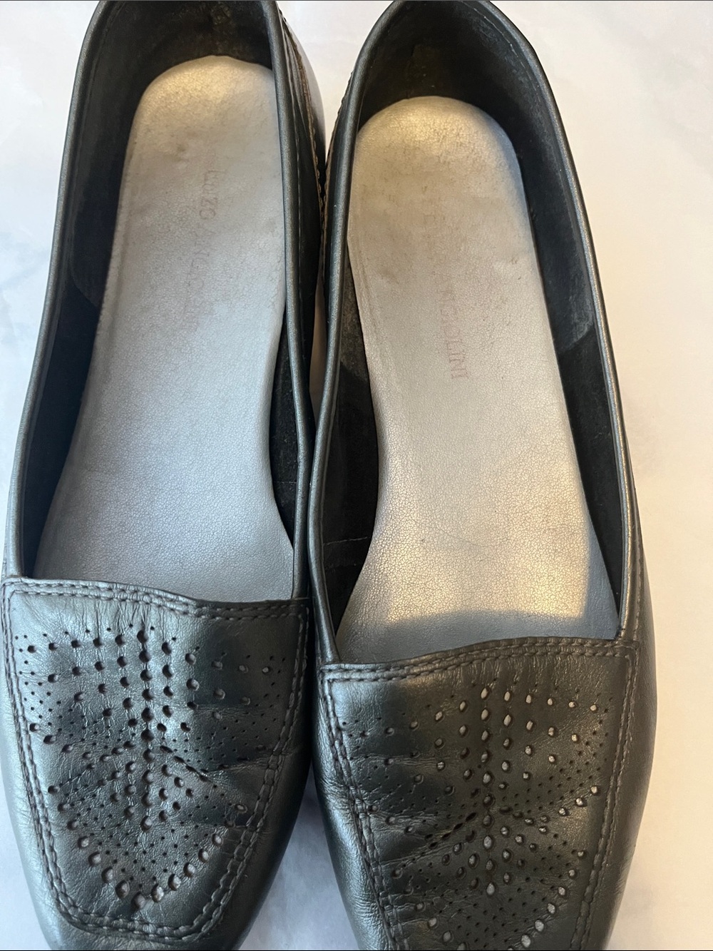 Angiolini Leather Perforated Loafer